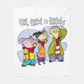 Ed, Edd, n Eddy Hand Signs Fleece Deken (Voorkant)