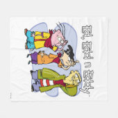 Ed, Edd, n Eddy Hand Signs Fleece Deken (Voorkant (Horizontaal))