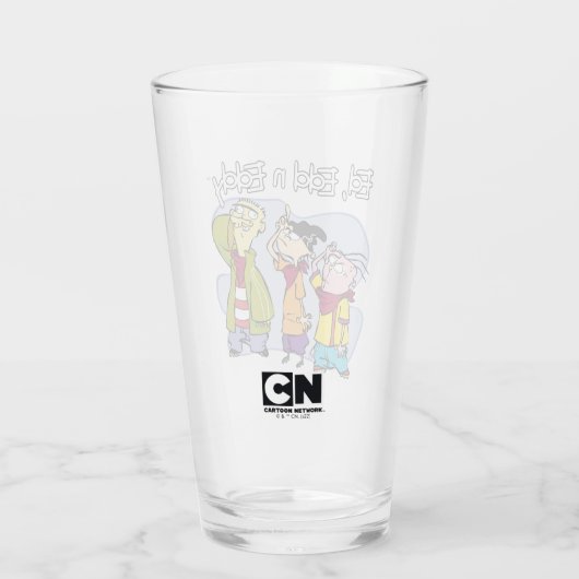 Ed, Edd, n Eddy Hand Signs Glas (Achterkant)