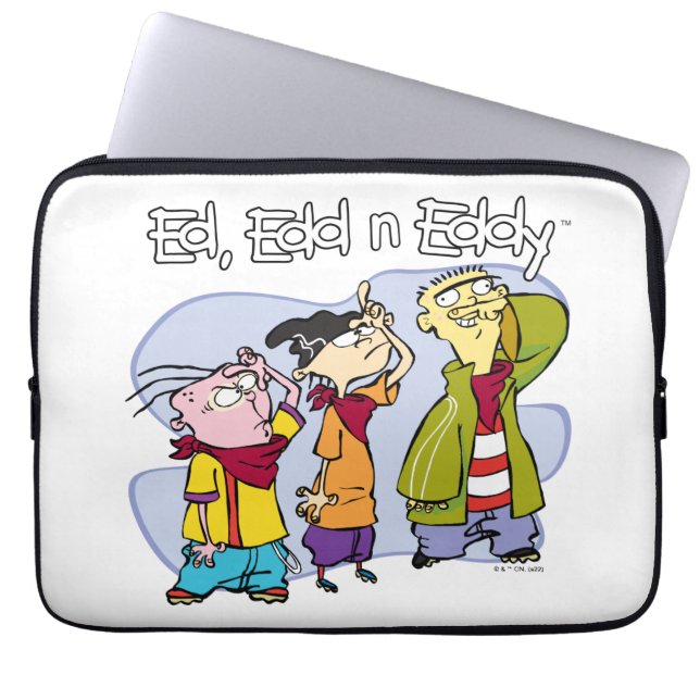 Ed, Edd, n Eddy Hand Signs Laptop Sleeve (Voorkant)