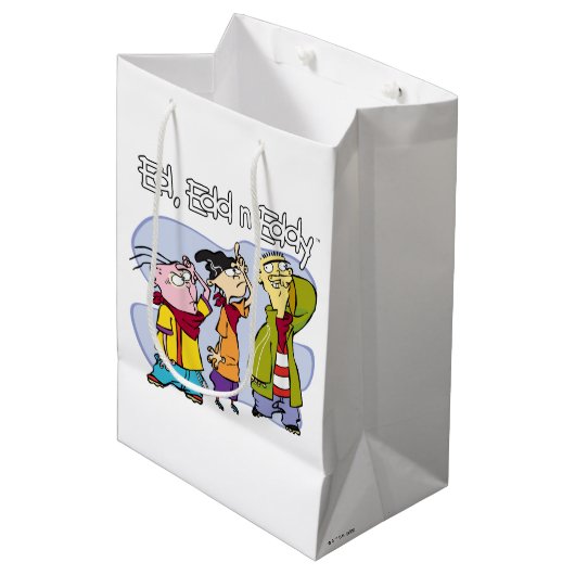 Ed, Edd, n Eddy Hand Signs Medium Cadeauzakje (Voorkant Gekanteld)
