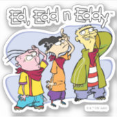 Ed, Edd, n Eddy Hand Signs Sticker (Voorkant)