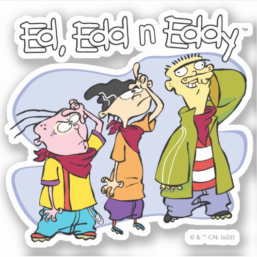 Ed, Edd, n Eddy Hand Signs Sticker (Voorkant)