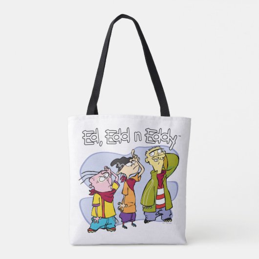 Ed, Edd, n Eddy Hand Signs Tote Bag (Achterkant)