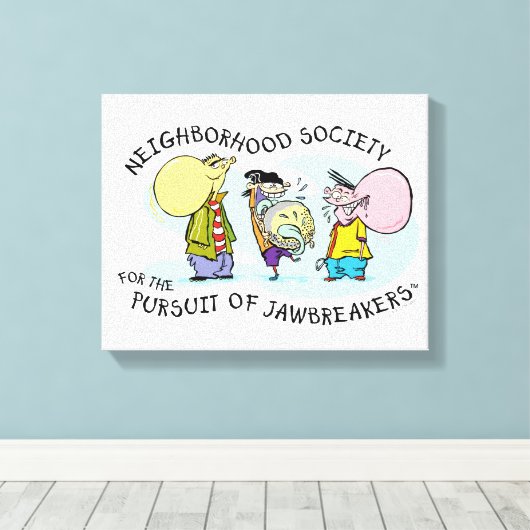 Ed, Edd, n Eddy - Jawbreakers Canvas Afdruk (Insitu (Houten vloer))