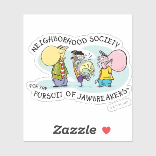 Ed, Edd, n Eddy - Jawbreakers Sticker (Vel)
