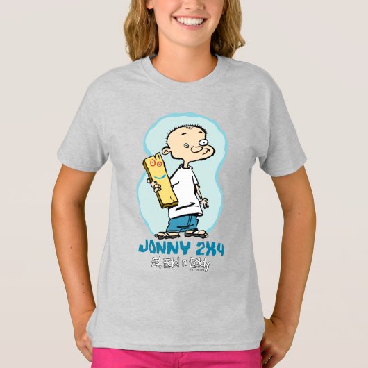 Ed, Edd, n' Eddy Jonny 2x4 en Plank T-shirt (Voorkant)