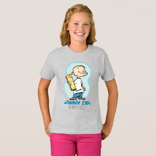 Ed, Edd, n' Eddy Jonny 2x4 en Plank T-shirt (Voorkant volledig)