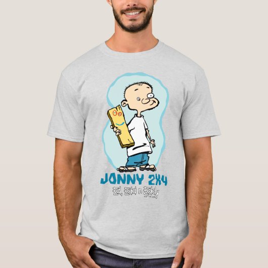 Ed, Edd, n' Eddy Jonny 2x4 en Plank T-shirt (Voorkant)