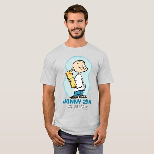 Ed, Edd, n' Eddy Jonny 2x4 en Plank T-shirt (Voorkant volledig)