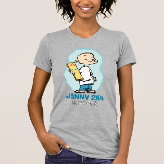 Ed, Edd, n' Eddy Jonny 2x4 en Plank T-shirt (Voorkant)