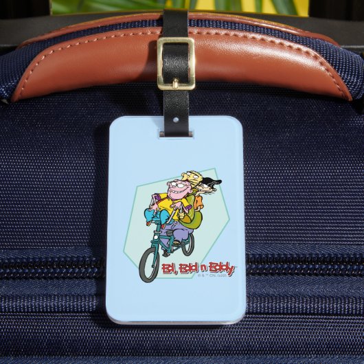 Ed, Edd, n Eddy op een Bike Bagagelabel (Voorkant Insitu 2)