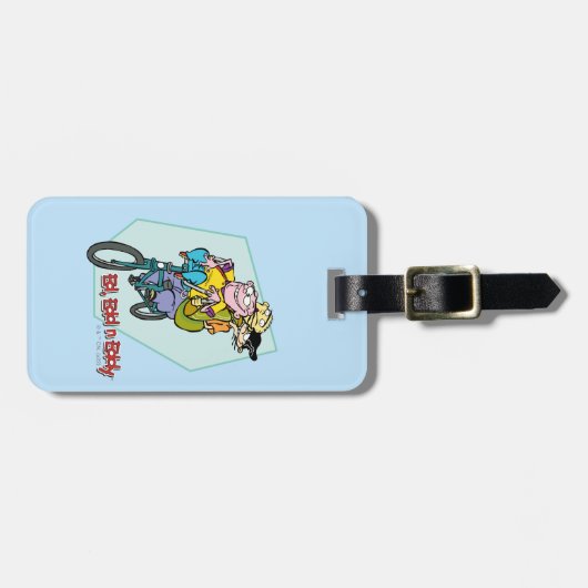 Ed, Edd, n Eddy op een Bike Bagagelabel (Voorkant horizontaal)