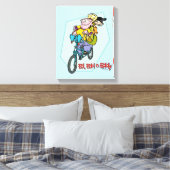 Ed, Edd, n Eddy op een Bike Canvas Afdruk (Insitu (Slaapkamer))