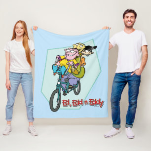 Ed, Edd, n Eddy op een Bike Fleece Deken