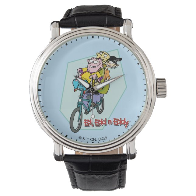 Ed, Edd, n Eddy op een Bike Horloge (Voorkant)