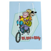 Ed, Edd, n Eddy op een Bike Medium Cadeauzakje (Achterkant)