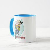 Ed, Edd, n Eddy op een Bike Mok (Voorkant links)