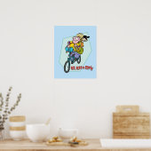 Ed, Edd, n Eddy op een Bike Poster (Keuken)