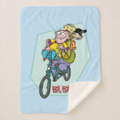 Ed, Edd, n Eddy op een Bike Sherpa Deken (Voorkant)