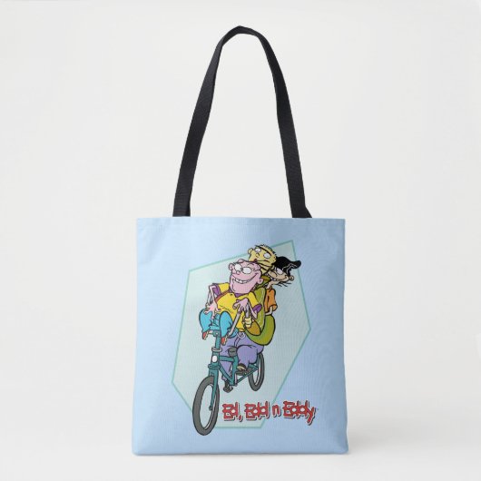 Ed, Edd, n Eddy op een Bike Tote Bag (Voorkant)