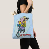 Ed, Edd, n Eddy op een Bike Tote Bag (Dichtbij)