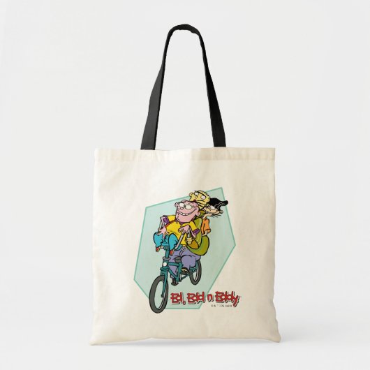 Ed, Edd, n Eddy op een Bike Tote Bag (Voorkant)