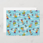Ed, Edd, n Eddy Pattern Briefkaart (Voorkant / Achterkant)