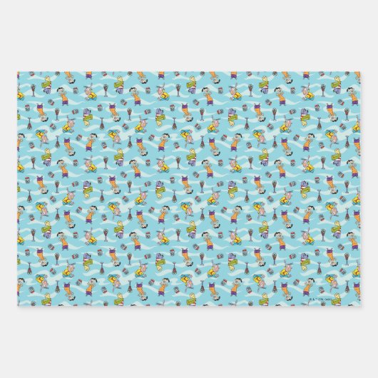 Ed, Edd, n Eddy Pattern Inpakpapier Vel (Voorkant 3)