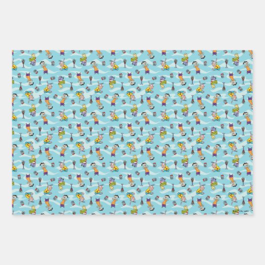 Ed, Edd, n Eddy Pattern Inpakpapier Vel (Voorkant 2)