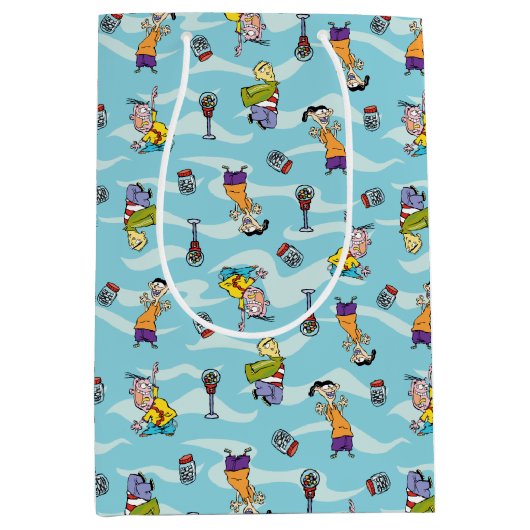 Ed, Edd, n Eddy Pattern Medium Cadeauzakje (Voorkant)
