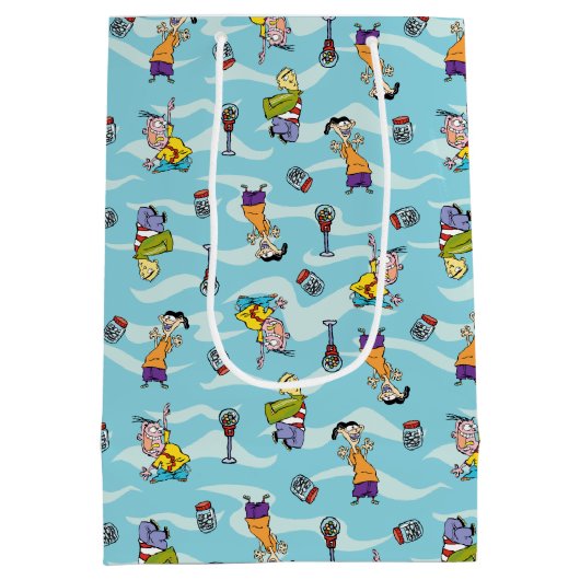 Ed, Edd, n Eddy Pattern Medium Cadeauzakje (Achterkant)