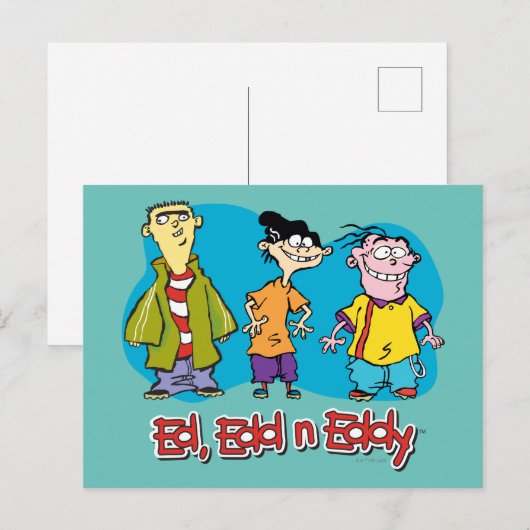 Ed, Edd, n Eddy Smiling Briefkaart (Voorkant / Achterkant)