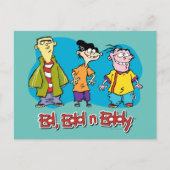 Ed, Edd, n Eddy Smiling Briefkaart (Voorkant)