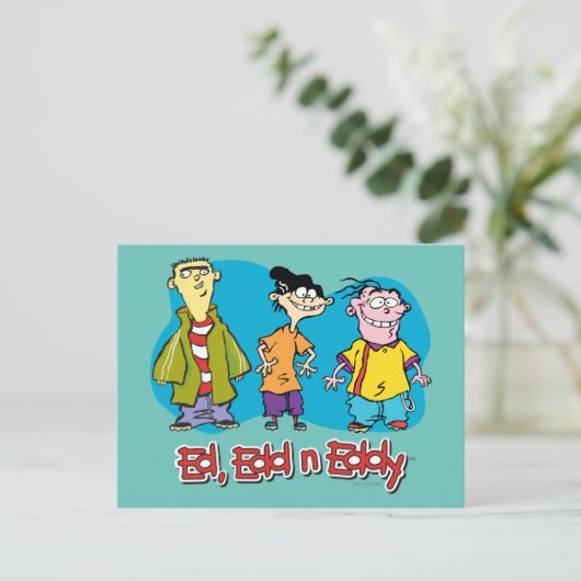 Ed, Edd, n Eddy Smiling Briefkaart (Staand voorkant)