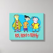 Ed, Edd, n Eddy Smiling Canvas Afdruk (Voorkant)
