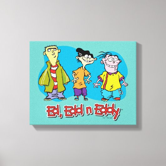 Ed, Edd, n Eddy Smiling Canvas Afdruk (Voorkant)