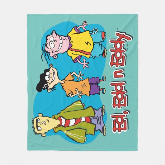 Ed, Edd, n Eddy Smiling Fleece Deken (Voorkant)