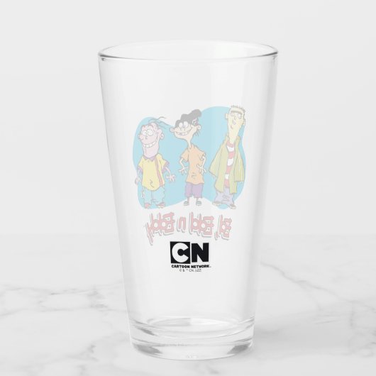 Ed, Edd, n Eddy Smiling Glas (Achterkant)
