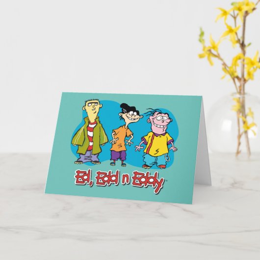 Ed, Edd, n Eddy Smiling Kaart (Gele Bloem)