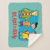 Ed, Edd, n Eddy Smiling Sherpa Deken (Voorkant)