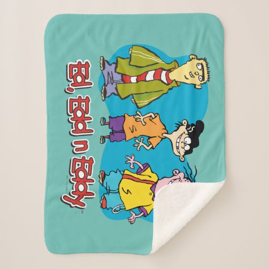 Ed, Edd, n Eddy Smiling Sherpa Deken (Voorkant)