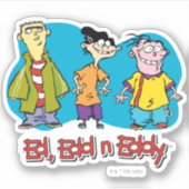 Ed, Edd, n Eddy Smiling Sticker (Voorkant)