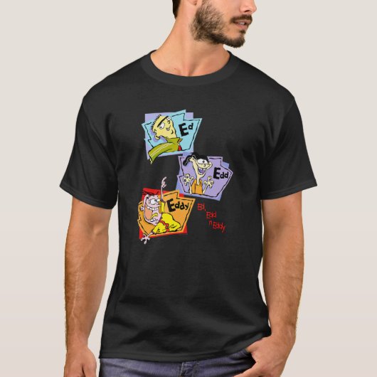Ed Eddy N Eddy gestapelde groepspanelen T-shirt (Voorkant)