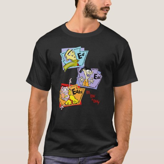Ed Eddy N Eddy gestapelde groepspanelen wisselen e T-shirt (Voorkant)