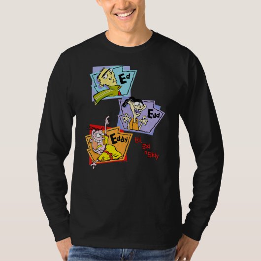 Ed Eddy N Eddy gestapelde groepspanelen wisselen e T-shirt (Voorkant)