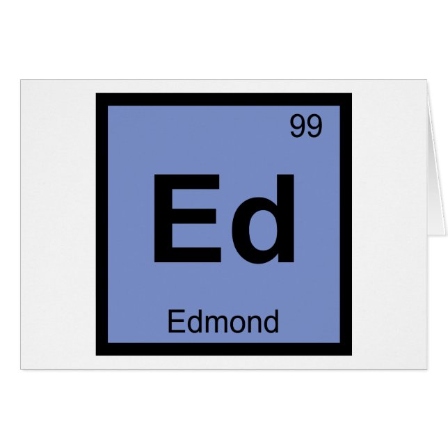 Ed - Edmond Oklahoma Chemistry Periodic Table (Voorkant Horizontaal)
