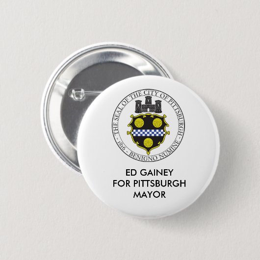 ED GAINEY VOOR PITTSBURGH MAYOR BUTTON (Voorkant /achterkant)
