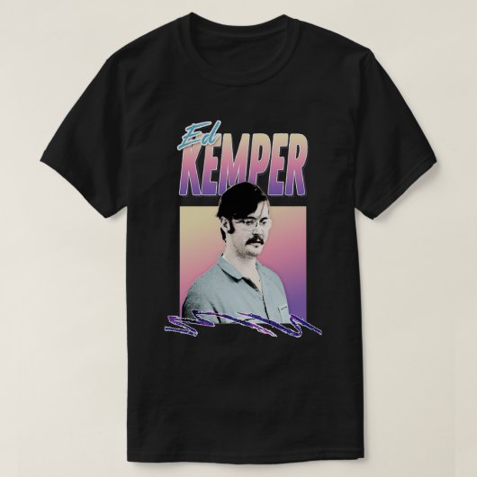 Ed Kemper esthetisch retro gestileerd ontwerp T-shirt (Design voorkant)