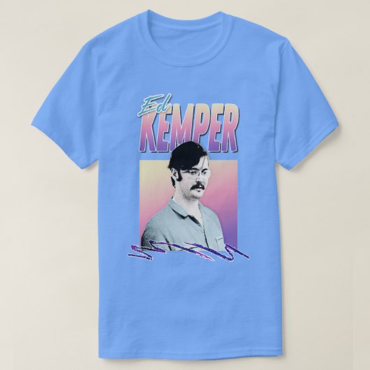 Ed Kemper esthetisch retro gestileerd ontwerp T-shirt (Design voorkant)
